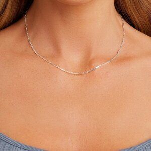 gorjana Tatum Necklace Silver NWT